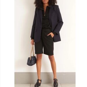 Nili Lotan Black Bermuda Shorts Size 10